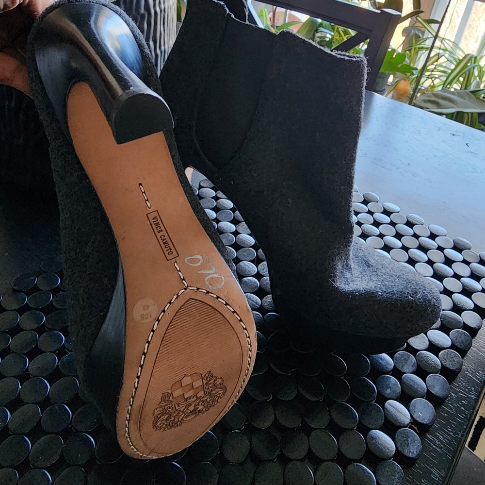 charcoal Ankle Boots by Vince Camuto